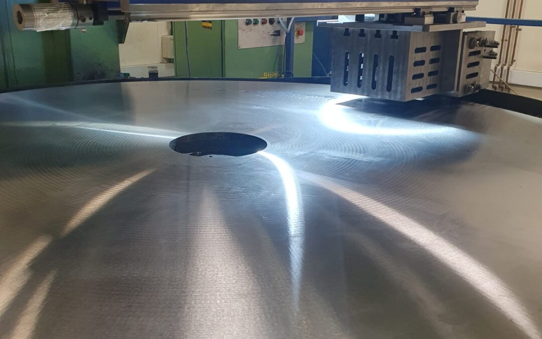 Precision Resurfacing of a 2300mm diameter Lapping Table
