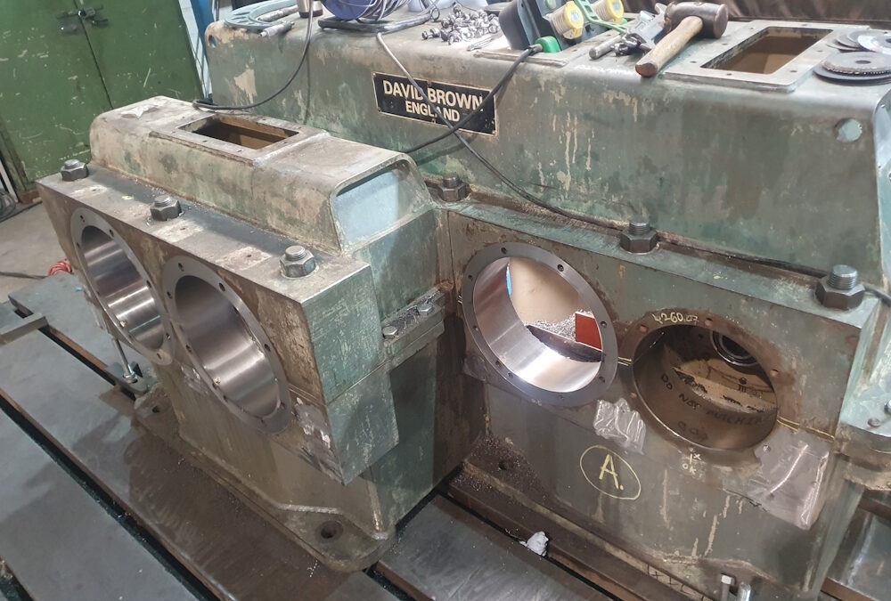 On Site Machining of a David Brown Gearbox